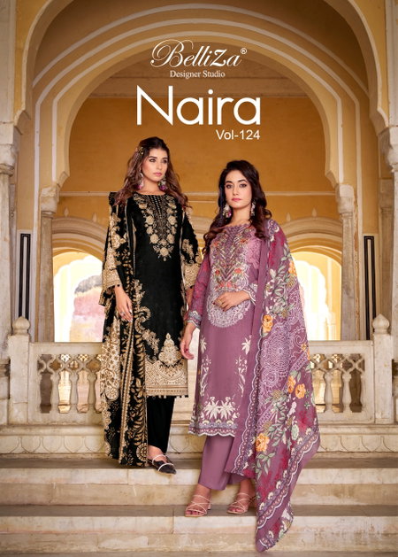 Naira Vol 124 By Belliza Pure Cotton Printed Dress Material Wholesale Online
